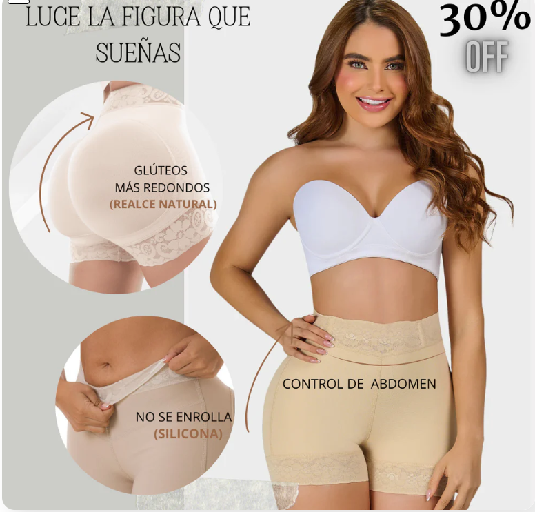Panty Cachetero Levanta Cola con Control de Abdomen🍑