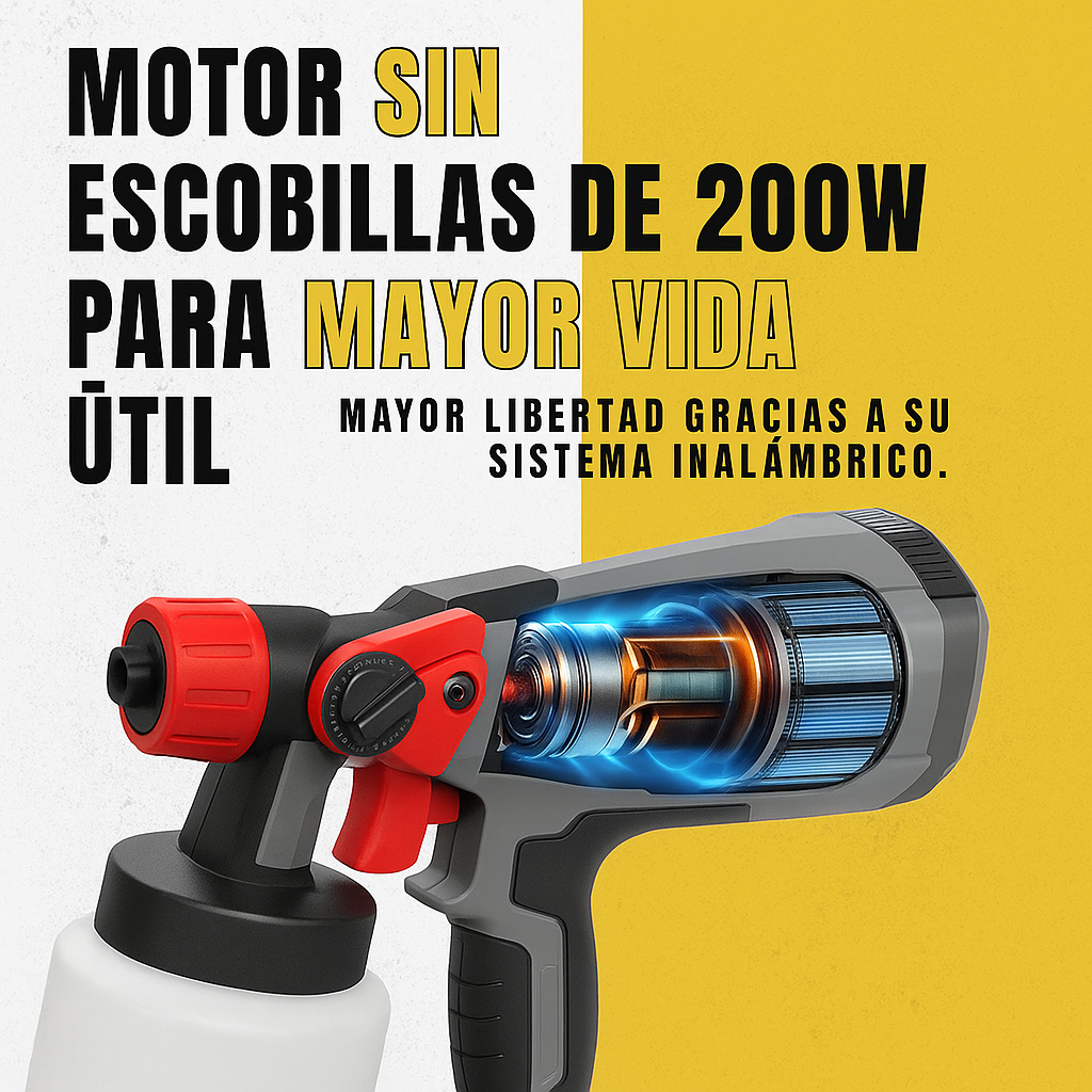 🎯 Pistola de Pintura Inalámbrica Profesional 💥
