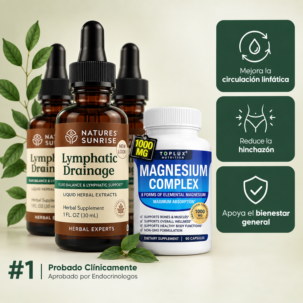 Lymphatic Drainage x2 + MAGNESIUM COMPLEX GRATIS