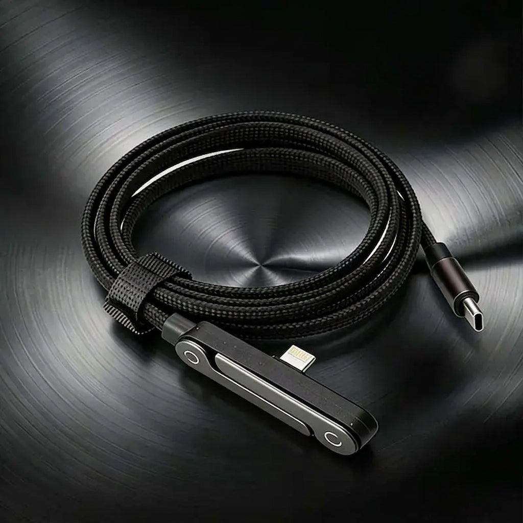 Cable de carga rápida y soporte 360 tipo C