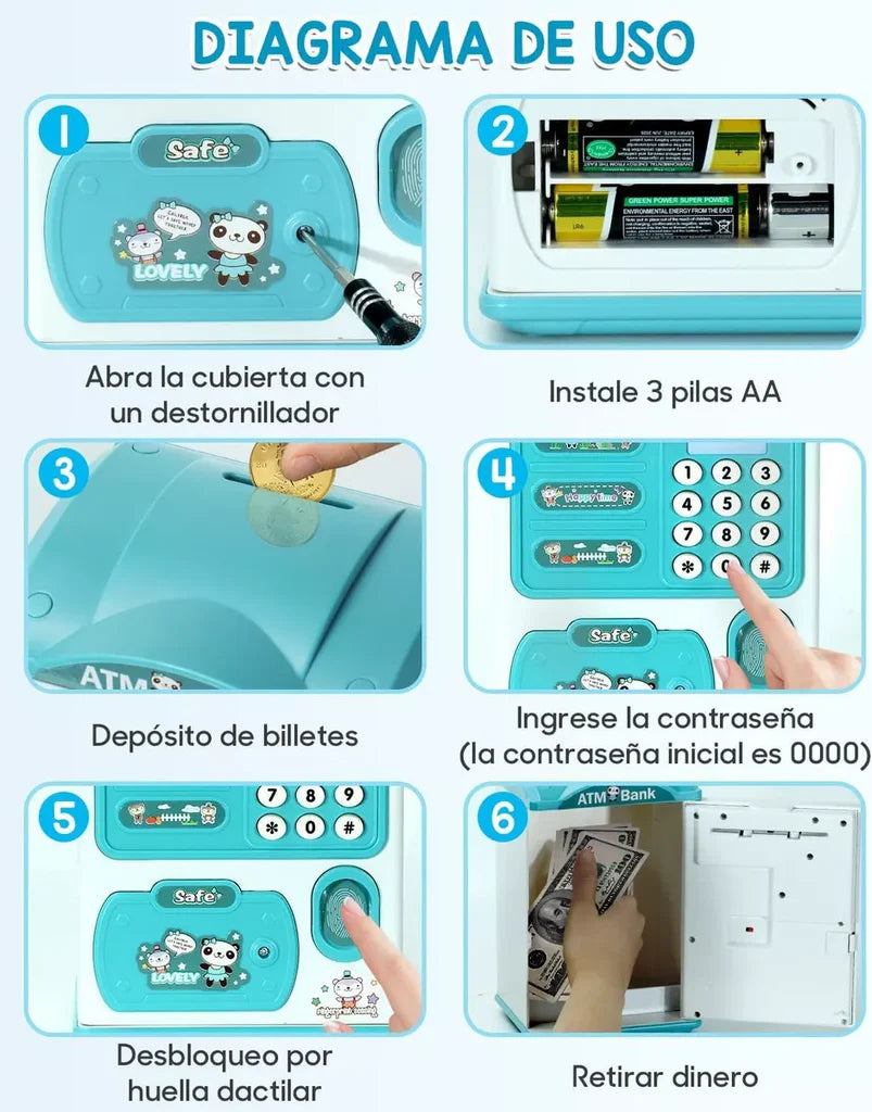 💰 Digital Bank: ¡La alcancía interactiva que enseña a tus hijos a ahorrar jugando! 🎉
