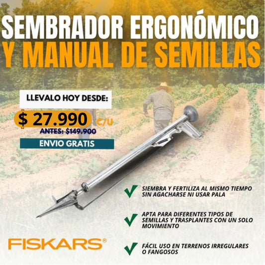 Sembrador ergonomico Pro®️¡Olvídate de Sembrar a Mano!