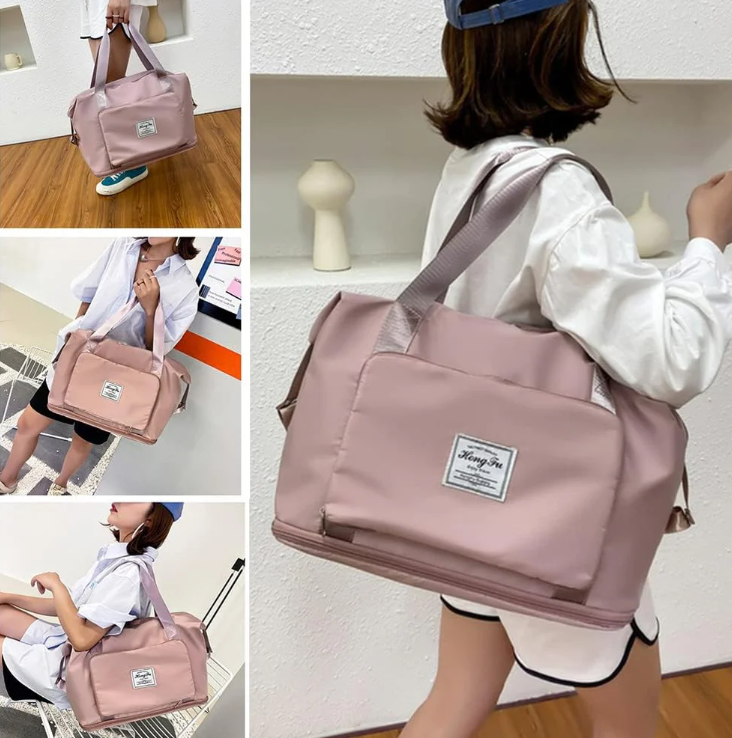 😍BOLSO VIAJERO PLEGABLE: Ligero, Versátil e Impermeable☀️