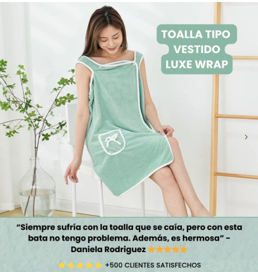 Toalla Tipo Vestido: Ultra Absorbente, Segura y Cómoda 💦