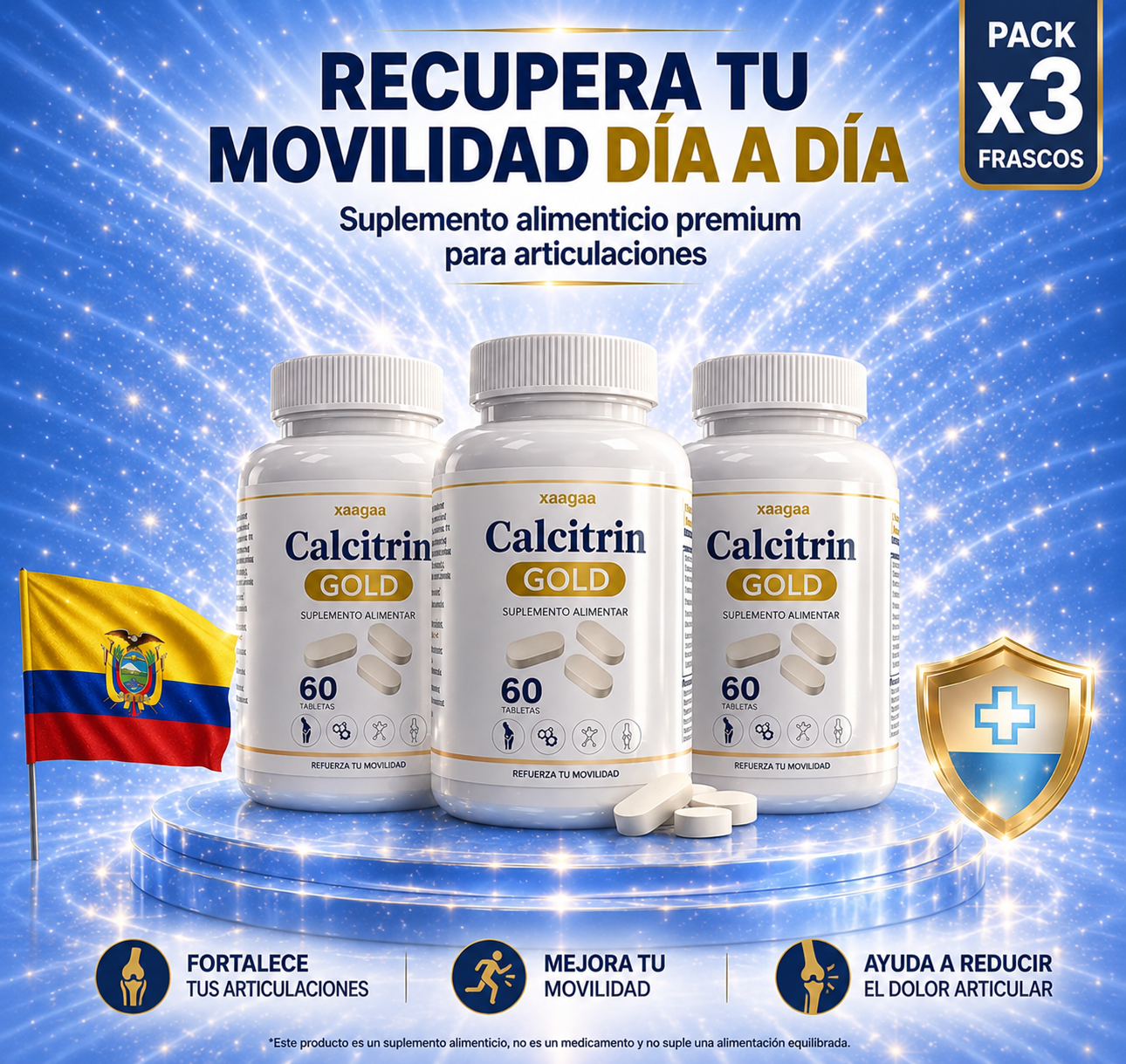 Calcitrin Gold pack X3 Tratamiento completo