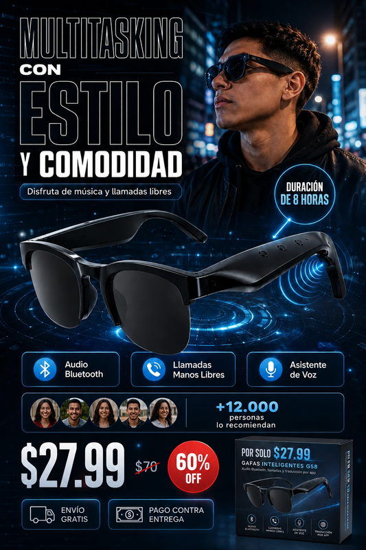 GAFAS BLUETOOTH SMART CON AUDIO