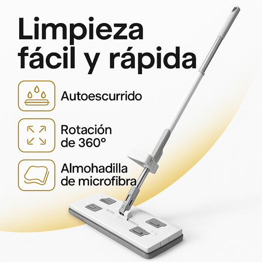 🧼 Mopa de limpieza Inteligente con Autoescurrido y cubeta🤖💧