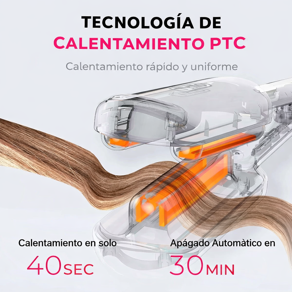 Plancha rizadora Profesional de 32 mm