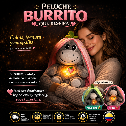 Peluche Burrito Respira + Sonido