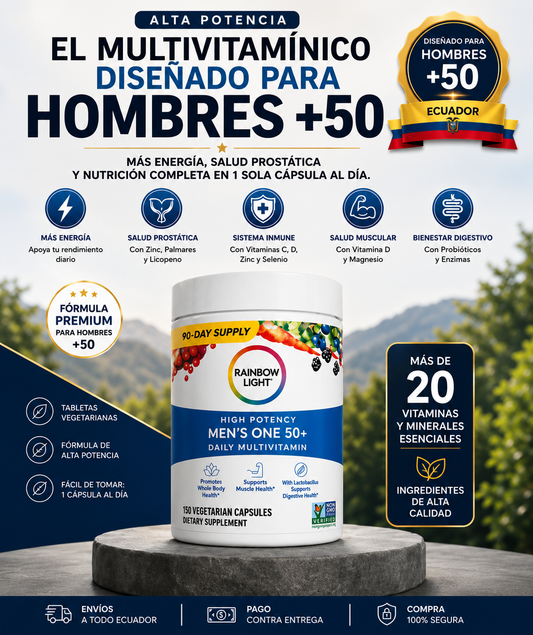 RAINBOW MULTIVITAMÍNICO DE ALTA POTENCIA | 150 CAPSULAS