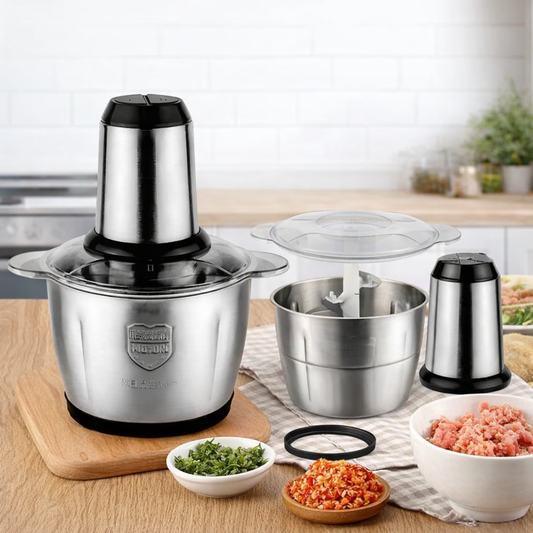 Picador Electrico Inox 2 L Profesional+🎁EBOOK de recetas