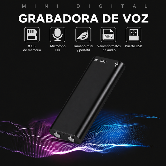 mini grabadora de voz espía portátil