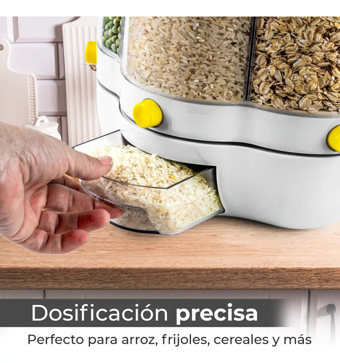 Dispensador de granos y cereales / 6 divisiones