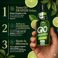 GO DRAINER | Soporte Metabólico Contra Líquidos Retenidos 🌿