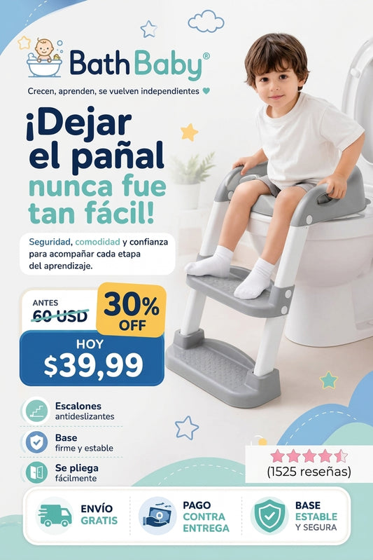ESCALERA BAÑO DE ENTRENAMIENTO INODORO