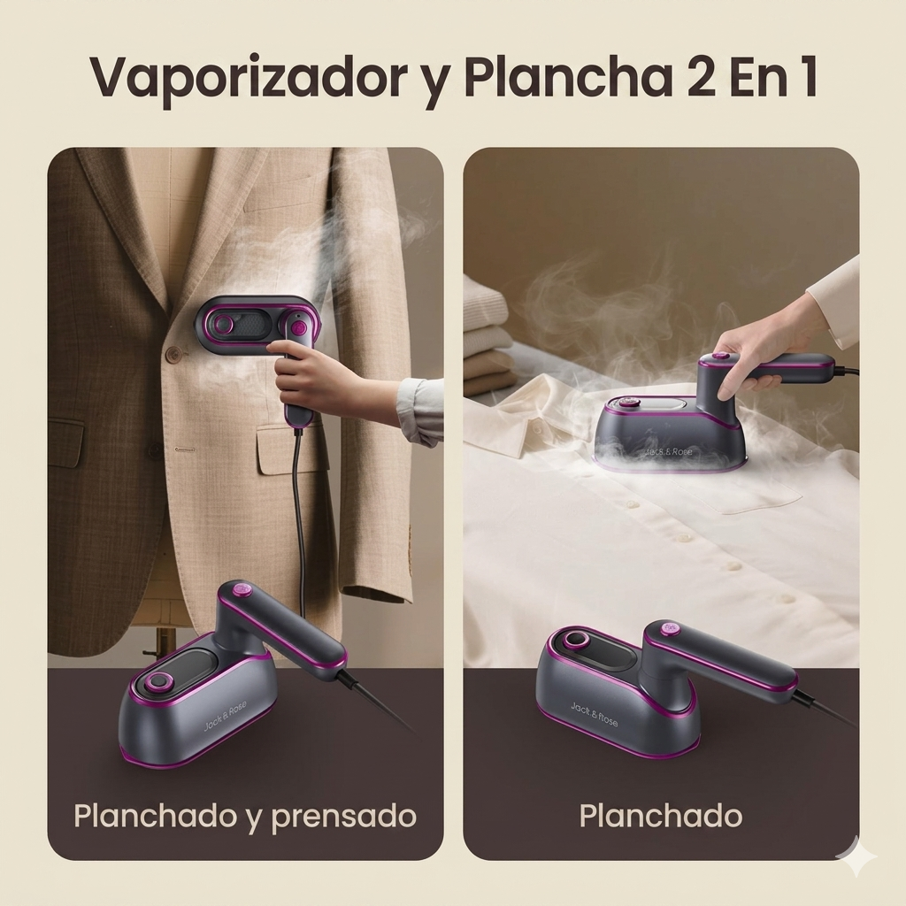 Mini Plancha Portátil con Vapor