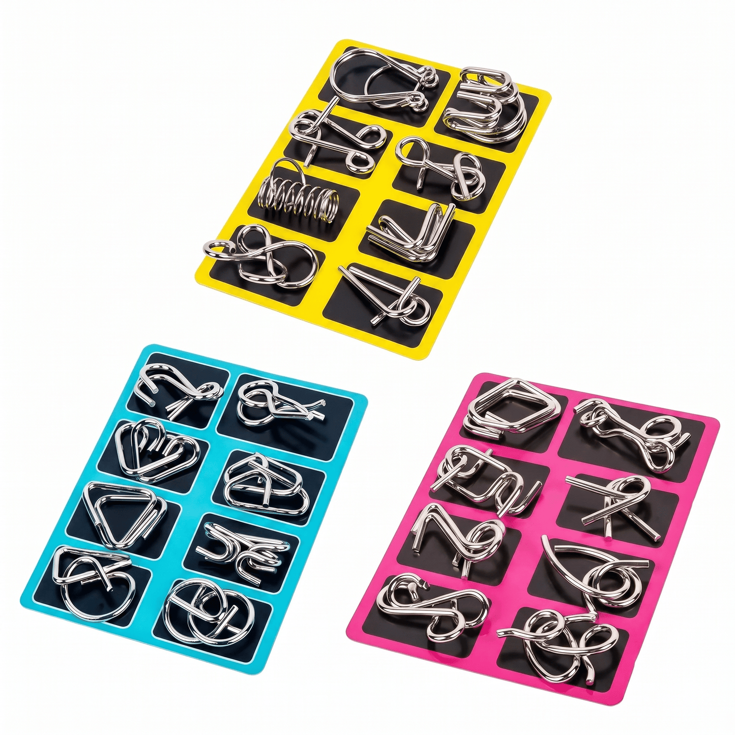 MindMaster™ – Set X8 piezas De Rompecabezas Metálicos