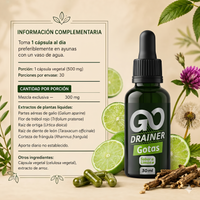 GO DRAINER | Soporte Metabólico Contra Líquidos Retenidos 🌿