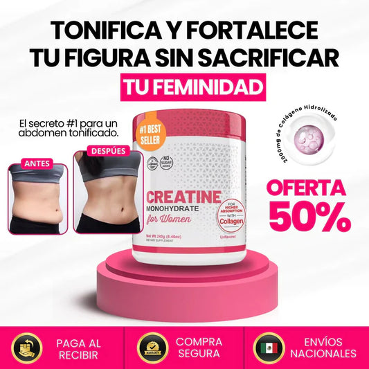 CREATINA CON MONOHIDRATO PARA MUJER