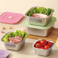 Set x4 organizadores de acero inoxidable