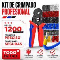 KIT CRIMPADO PROFESIONAL + 1200 TERMINALES