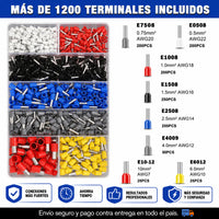 KIT CRIMPADO PROFESIONAL + 1200 TERMINALES