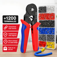 KIT CRIMPADO PROFESIONAL + 1200 TERMINALES