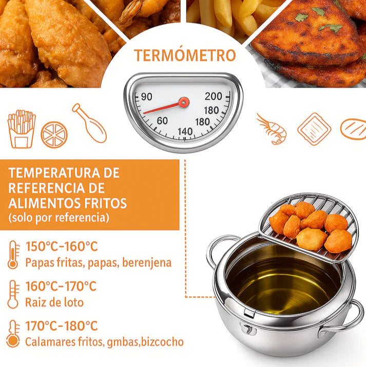Olla Freidora Con Escurridor