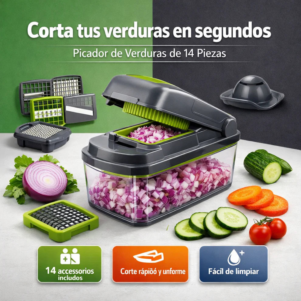 Picador de verduras Prochopper™ x 14 piezas