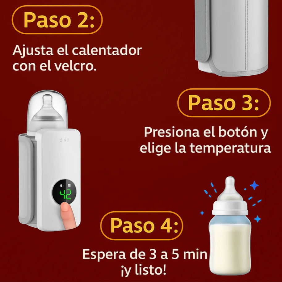 BabyHeat™ Calentador de Mamaderas Recargable