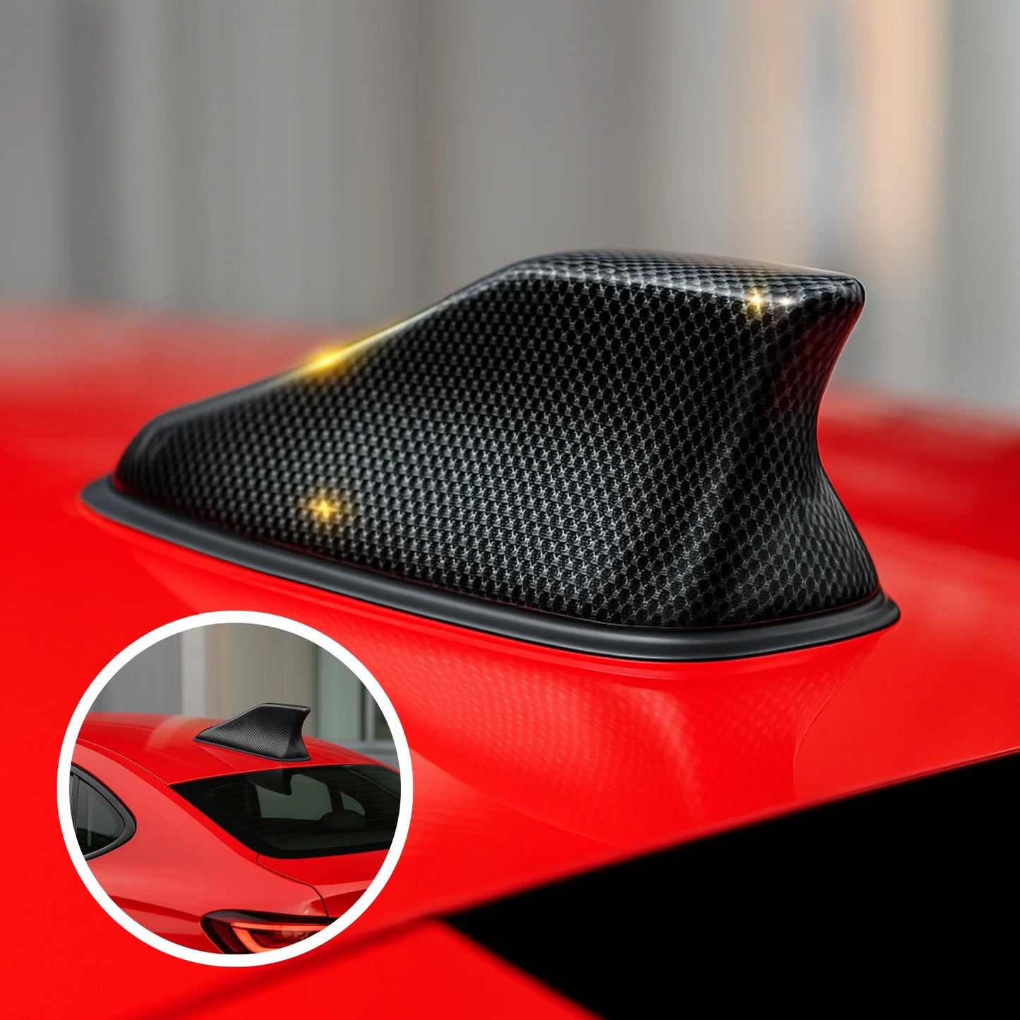 Amplificador de antena para coche Shark: para una recepción de radio clara y potente.