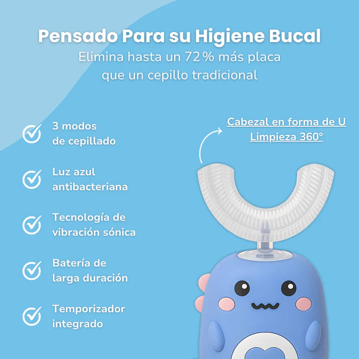 🦷 SmileKit Kids™ –Cepillo Electrico para niños Recargable😍