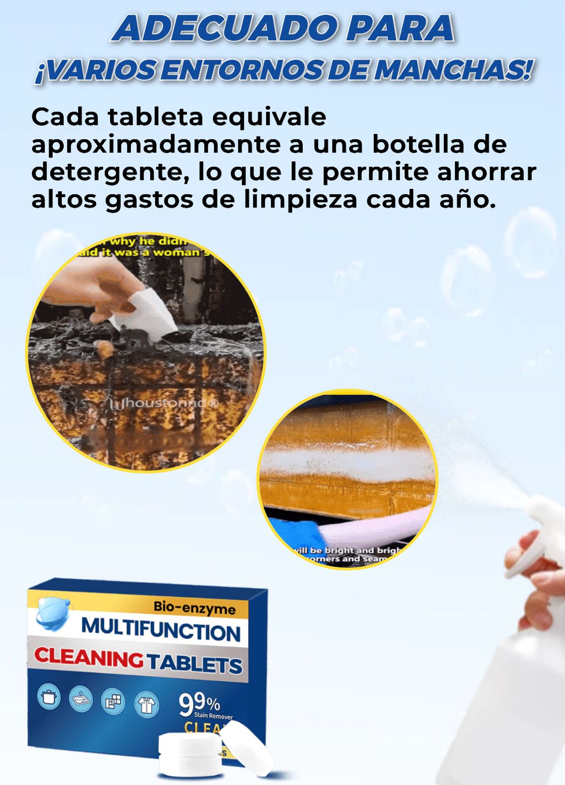 Tabletas Limpiadoras CAJA X10 Unidades🤩