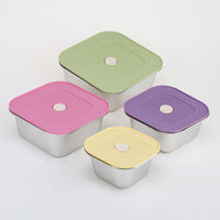 Set x4 organizadores de acero inoxidable