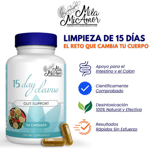 Detox Natural 15 Días 🍃 | Apoya la Limpieza Digestiva y un Abdomen Más Liviano