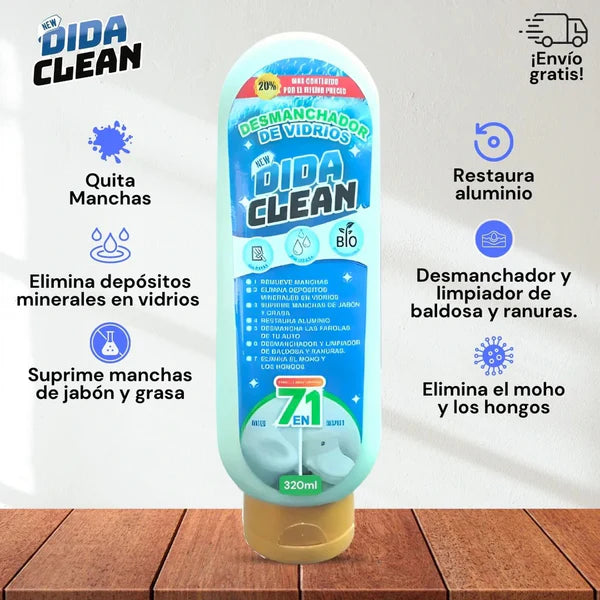 DESMANCHADOR DE VIDRIOS ✨DIDA CLEAN EFECTO DIAMANTE 💎
