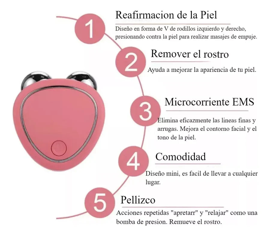 ✨ Masajeador Facial con Tecnología de Microcorriente Avanzada 🥰