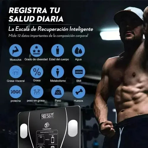 📊 Báscula Inteligente con Bluetooth – ¡Descubre todo lo que tu cuerpo te quiere decir! 💡📱