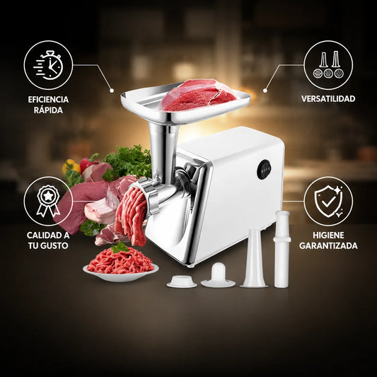 MOLINO DE CARNE + ACCESORIOS INCLUIDOS